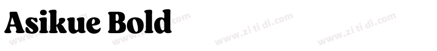 Asikue Bold字体转换